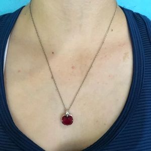 Dark Red Brighton Necklace